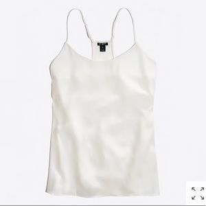 JCrew White Racerback Cami Top